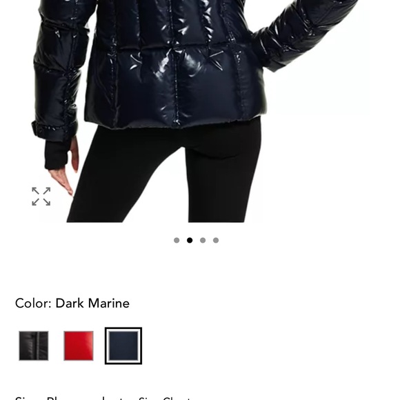 NEW. York SAM New York Shiny Black Puffer with real fure hood jacket - Picture 4 of 11